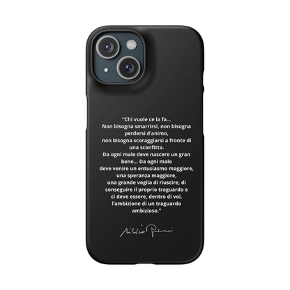 Cover Snap iPhone Silvio Motivazione - ChicGallery