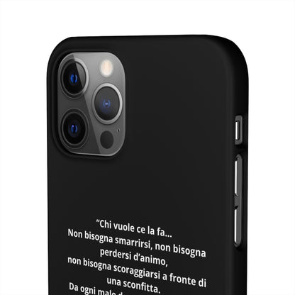 Cover Snap iPhone Silvio Motivazione - ChicGallery