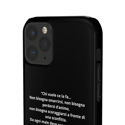 Cover Snap iPhone Silvio Motivazione - ChicGallery