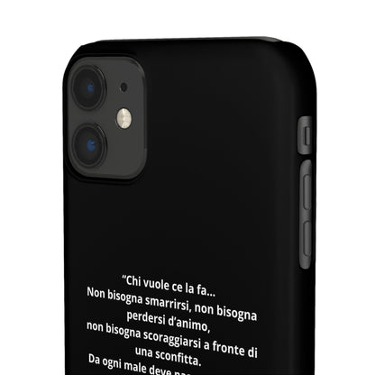 Cover Snap iPhone Silvio Motivazione - ChicGallery