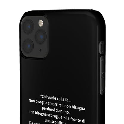 Cover Snap iPhone Silvio Motivazione - ChicGallery