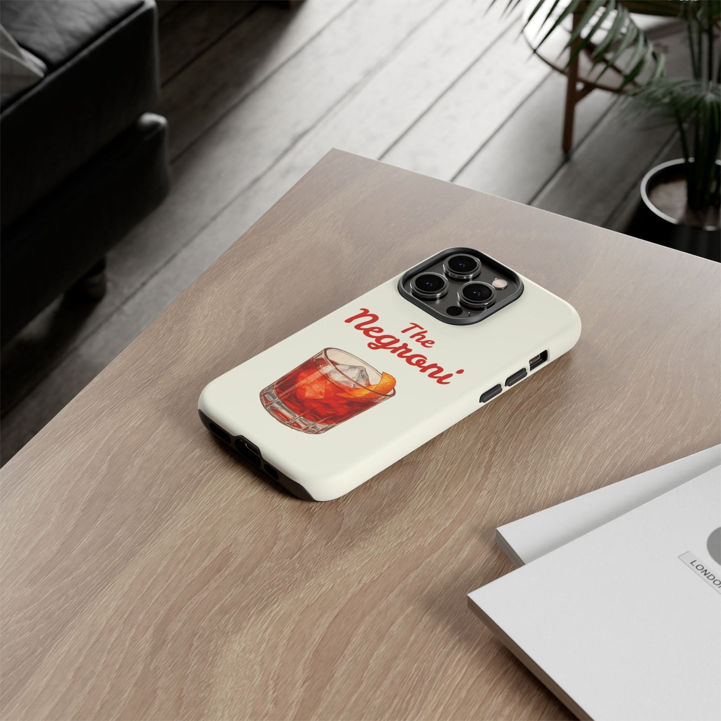"The Negroni" Aesthetic Phone Case | Iconic Cocktail Cover for iPhone & Samsung