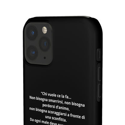 Cover Snap iPhone Silvio Motivazione - ChicGallery