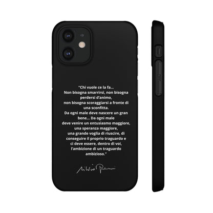 Cover Snap iPhone Silvio Motivazione - ChicGallery