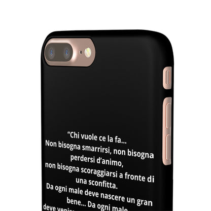 Cover Snap iPhone Silvio Motivazione - ChicGallery