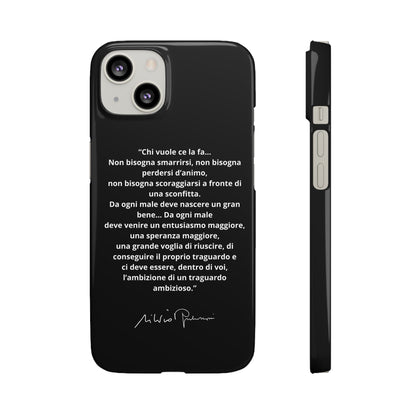 Cover Snap iPhone Silvio Motivazione - ChicGallery