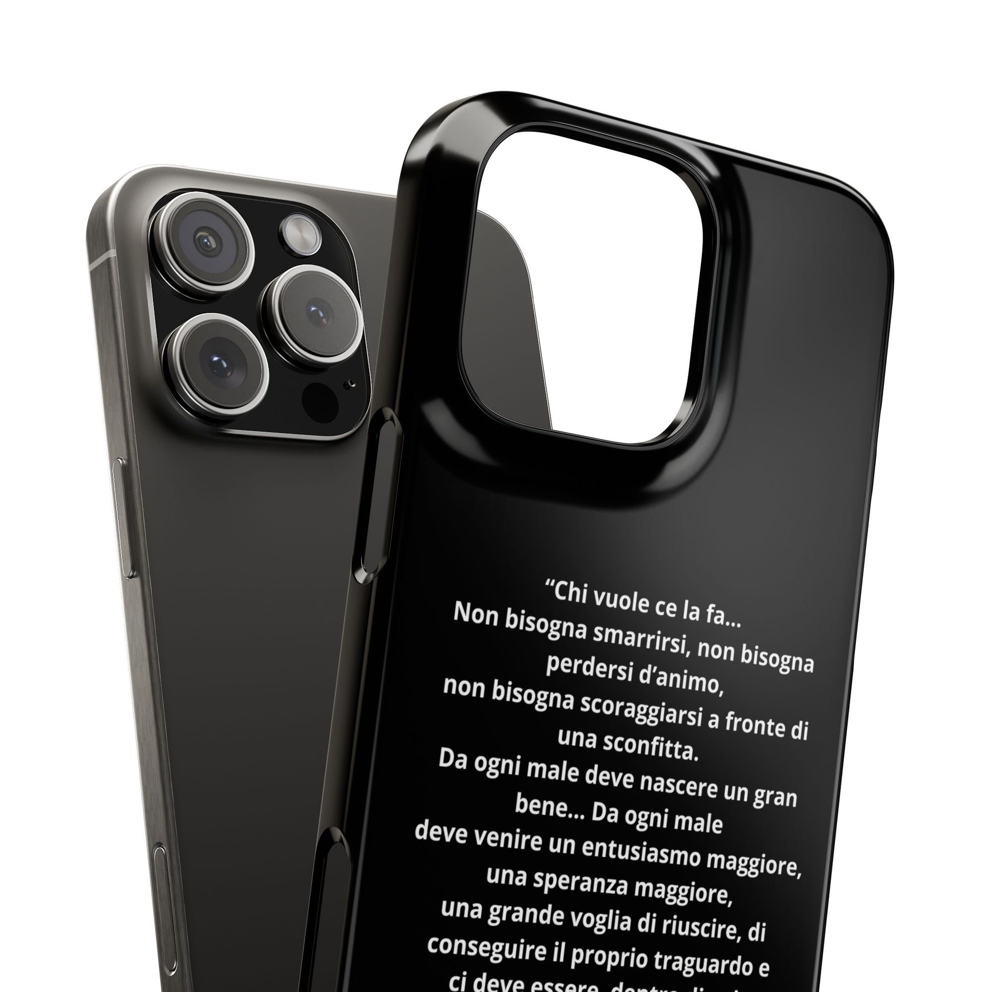Cover Snap iPhone Silvio Motivazione - ChicGallery