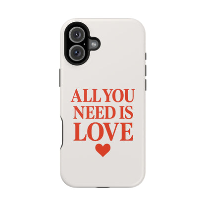 "All You Need Is Love" Sarcastic Case | Minimalist Impact-Resistant Cover