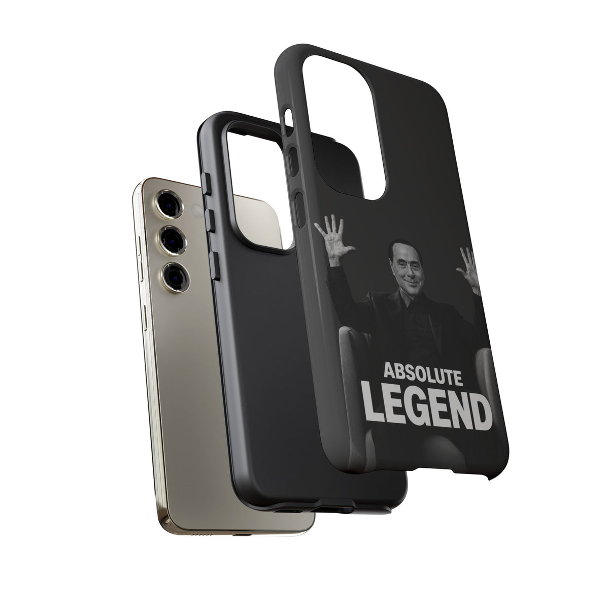 Cover "Absolute Legend" Silvio Berlusconi | iPhone e Samsung