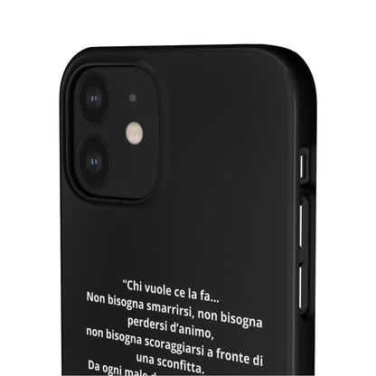 Cover Snap iPhone Silvio Motivazione - ChicGallery