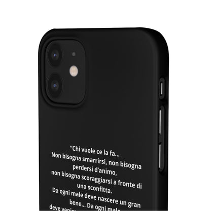 Cover Snap iPhone Silvio Motivazione - ChicGallery