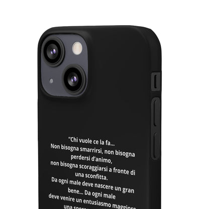 Cover Snap iPhone Silvio Motivazione - ChicGallery