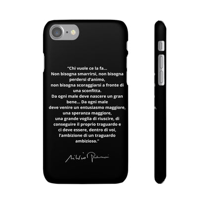 Cover Snap iPhone Silvio Motivazione - ChicGallery