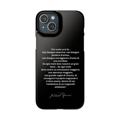 Cover Snap iPhone Silvio Motivazione - ChicGallery