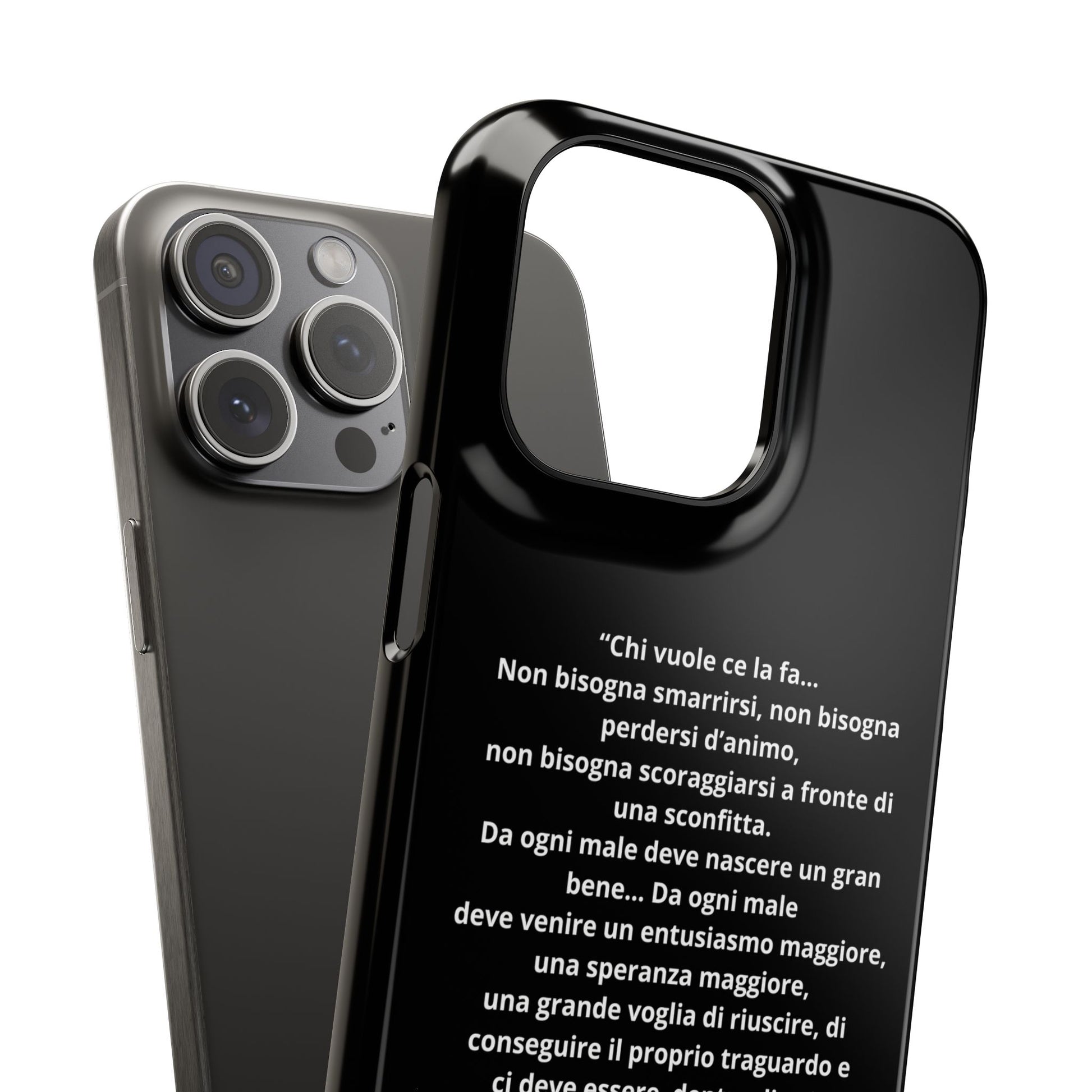 Cover Snap iPhone Silvio Motivazione - ChicGallery