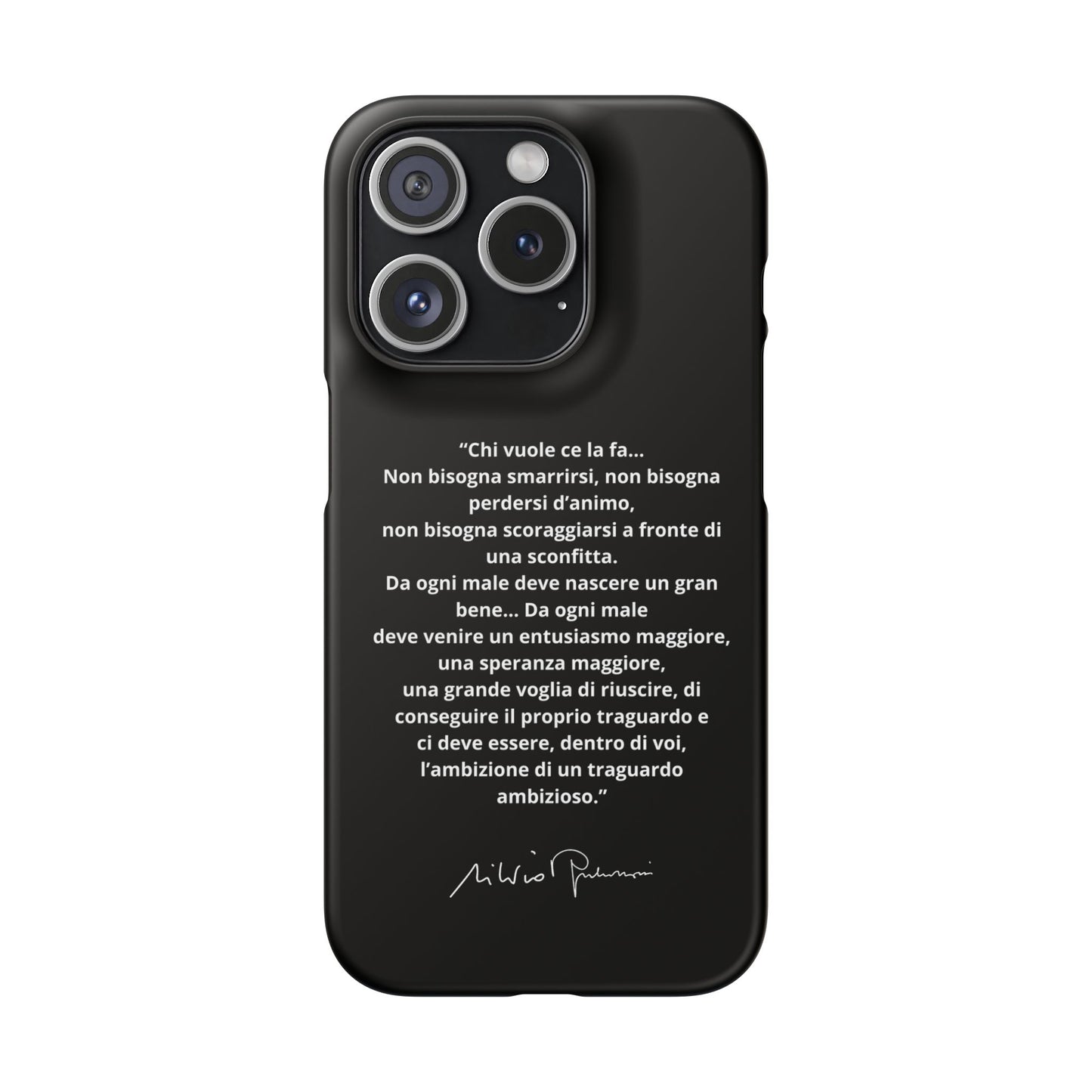 Cover Snap iPhone Silvio Motivazione - ChicGallery