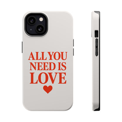 "All You Need Is Love" Sarcastic Case | Minimalist Impact-Resistant Cover