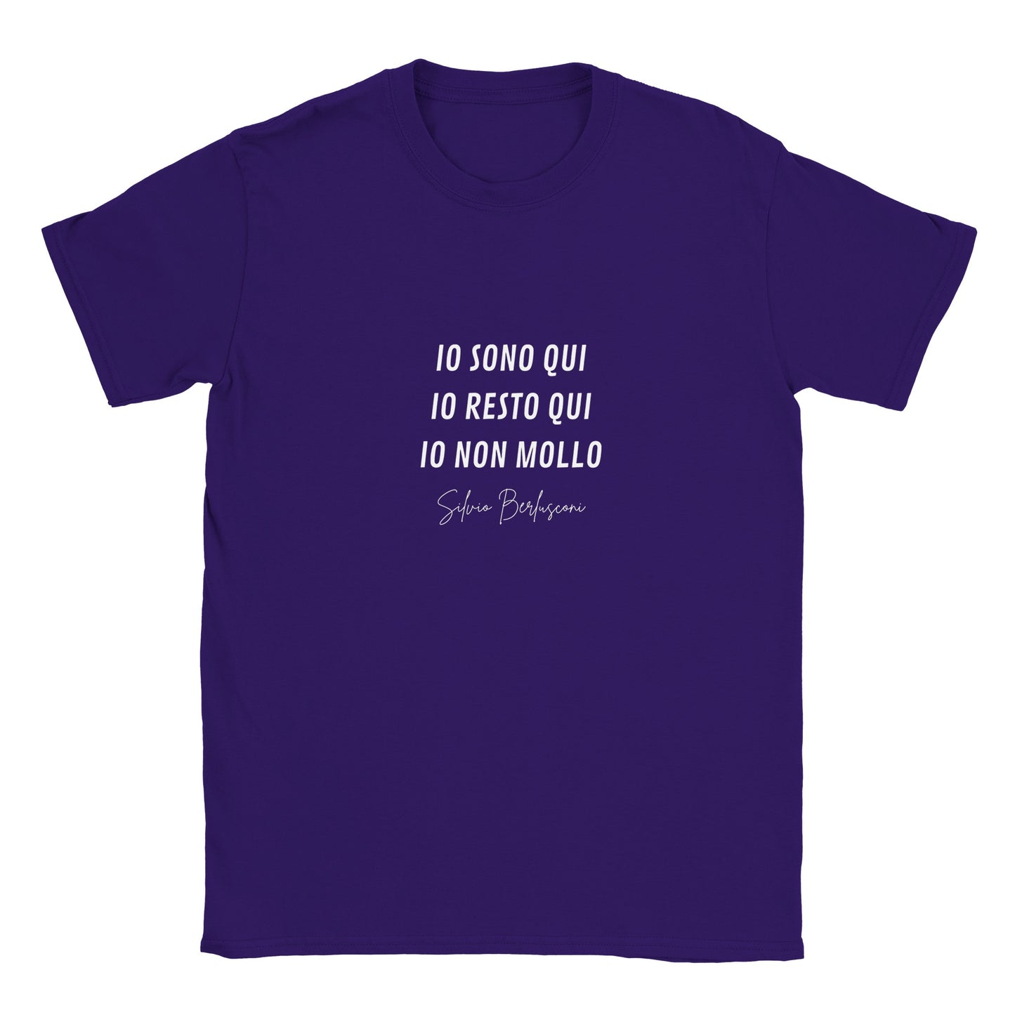 T-shirt Unisex Io Non Mollo. Silvio Berlusconi - ChicGallery