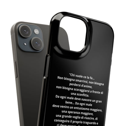 Cover Snap iPhone Silvio Motivazione - ChicGallery