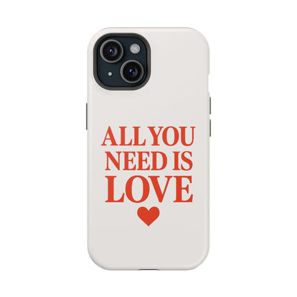 "All You Need Is Love" Sarcastic Case | Minimalist Impact-Resistant Cover