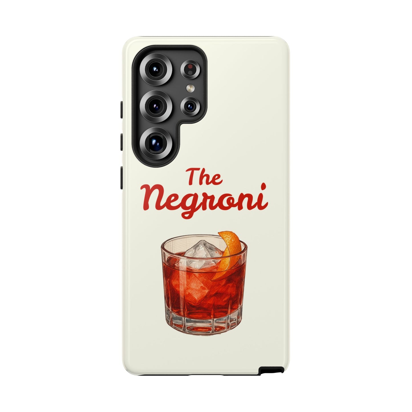 "The Negroni" Aesthetic Phone Case | Iconic Cocktail Cover for iPhone & Samsung