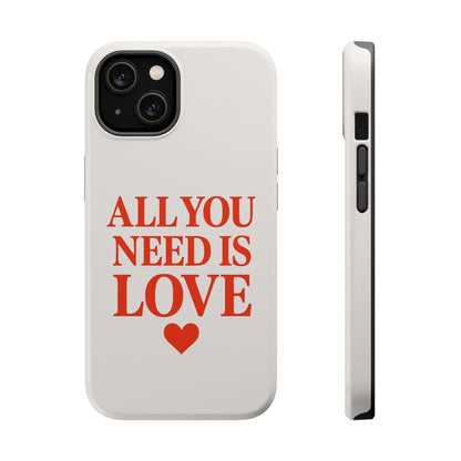 "All You Need Is Love" Sarcastic Case | Minimalist Impact-Resistant Cover