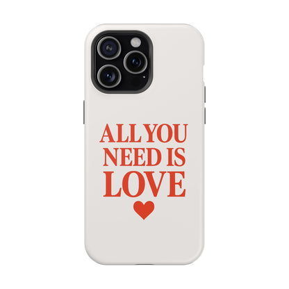 "All You Need Is Love" Sarcastic Case | Minimalist Impact-Resistant Cover