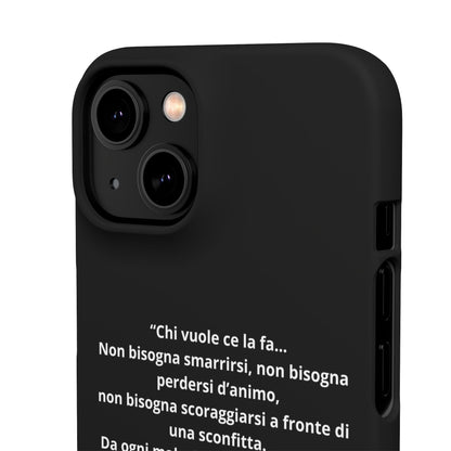 Cover Snap iPhone Silvio Motivazione - ChicGallery
