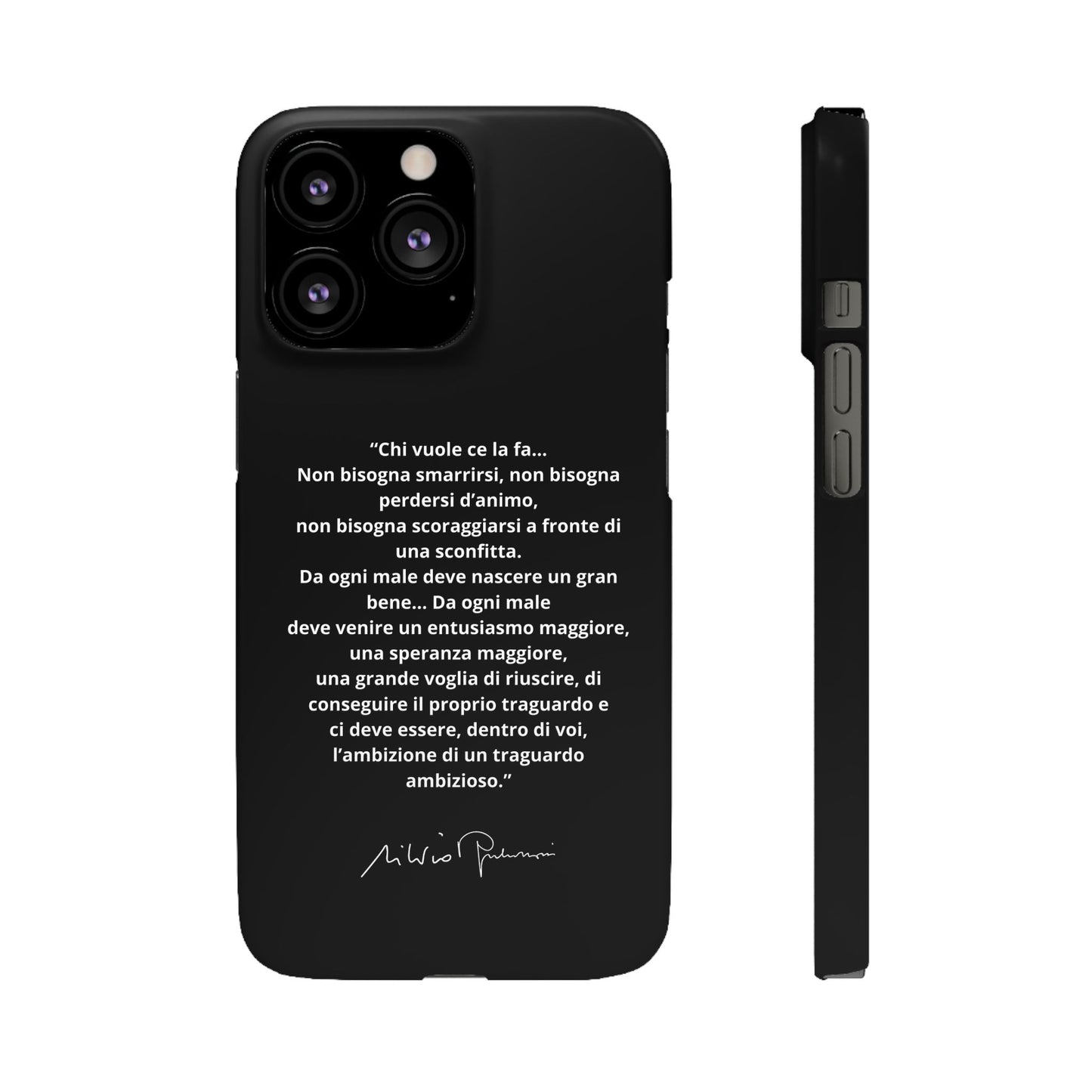 Cover Snap iPhone Silvio Motivazione - ChicGallery