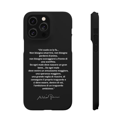 Cover Snap iPhone Silvio Motivazione - ChicGallery
