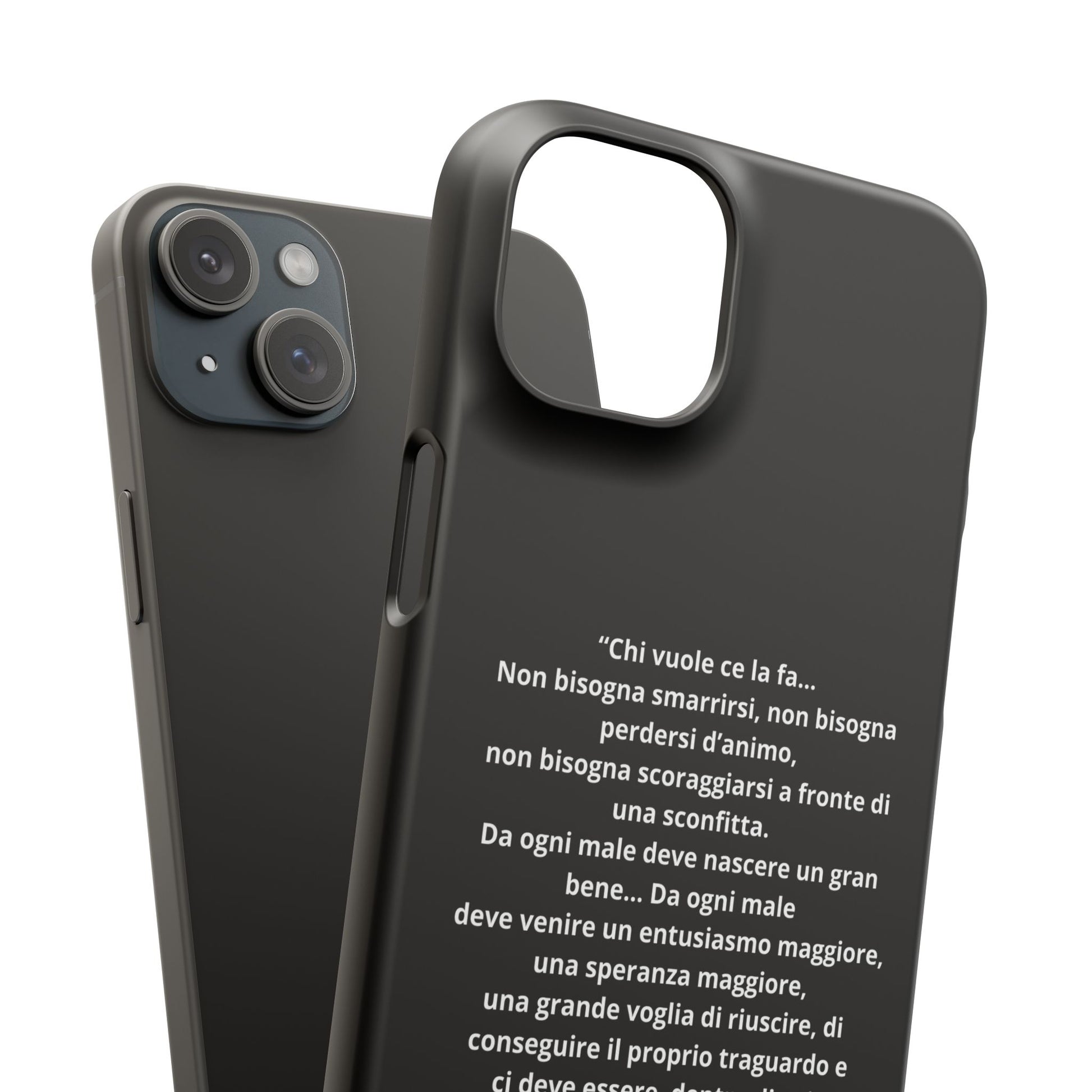 Cover Snap iPhone Silvio Motivazione - ChicGallery