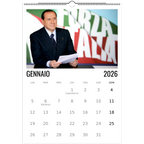 Calendario 2026 Silvio Berlusconi – mese di Gennaio