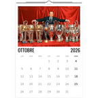Calendario 2026 Silvio Berlusconi – mese di Ottobre