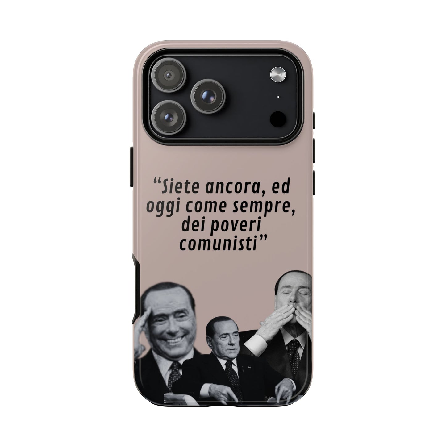 Cover per smartphone con grafica ironica di Silvio Berlusconi, protezione anti-urto per iPhone e Samsung, accessorio cult made in Italy – Chic Gallery.