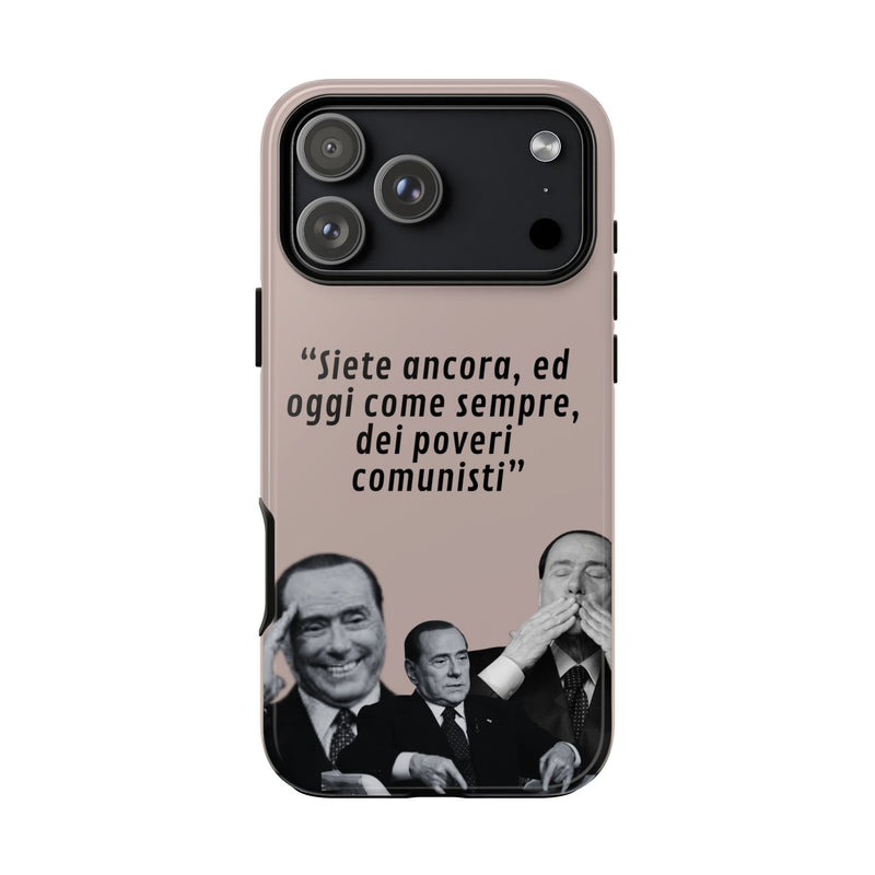 Cover per smartphone con grafica ironica di Silvio Berlusconi, protezione anti-urto per iPhone e Samsung, accessorio cult made in Italy – Chic Gallery.