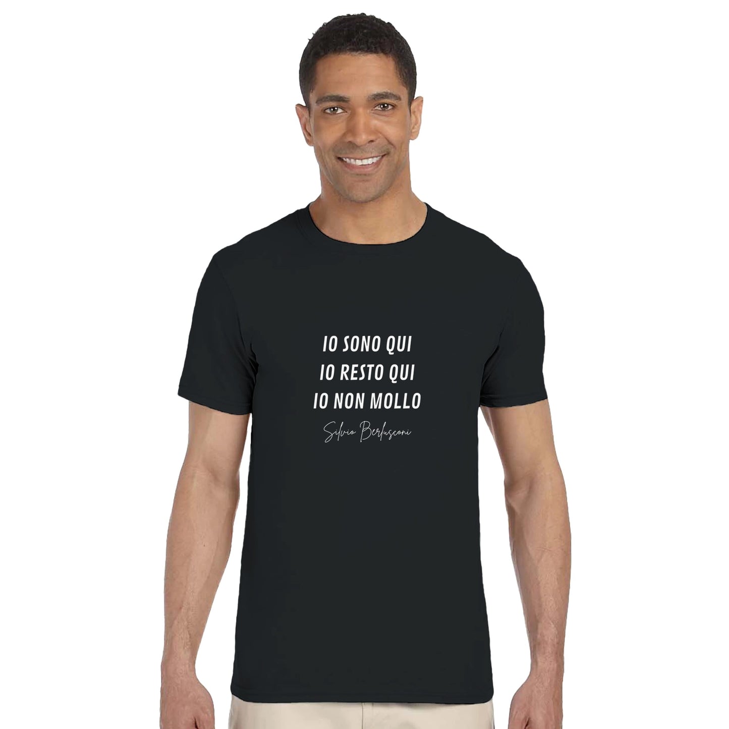 T-shirt Unisex Io Non Mollo. Silvio Berlusconi - ChicGallery