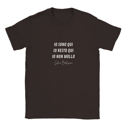 T-shirt Unisex Io Non Mollo. Silvio Berlusconi - ChicGallery