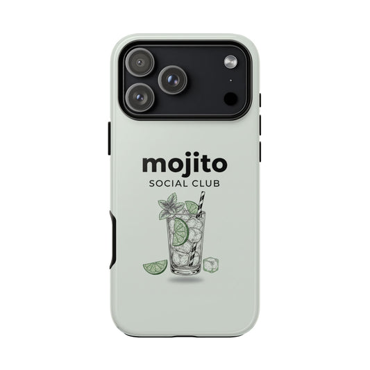 Vibrant Mojito-themed phone case with lime and mint graphics, impact-resistant protective cover for iPhone and Samsung – Chic Gallery