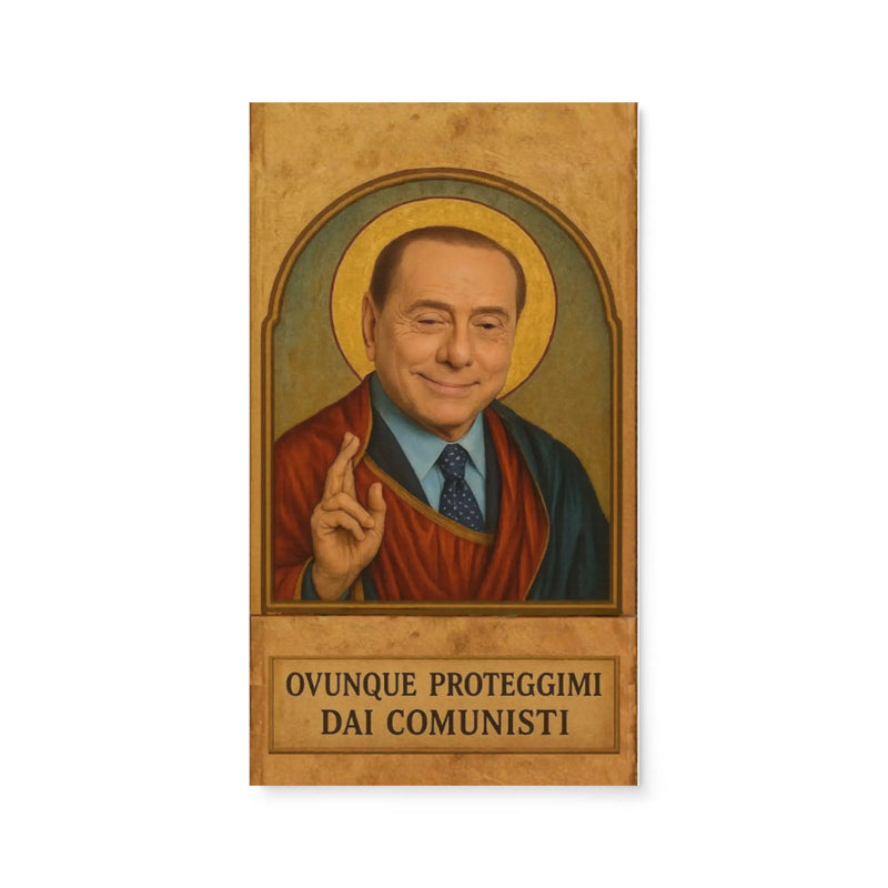 Santino San Silvio di Arcore fronte — biglietto da collezione Berlusconi — ChicGallery