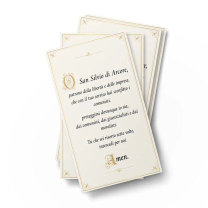 Set 50 santini San Silvio di Arcore retro — regalo ironico italiano premium — ChicGallery
