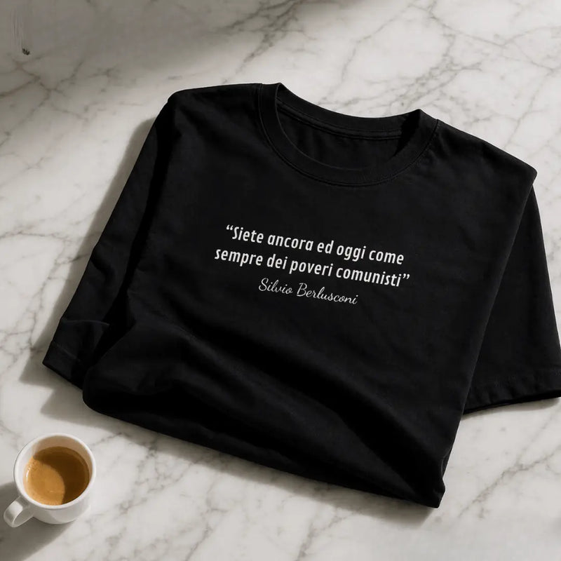 T-shirt nera Berlusconi 